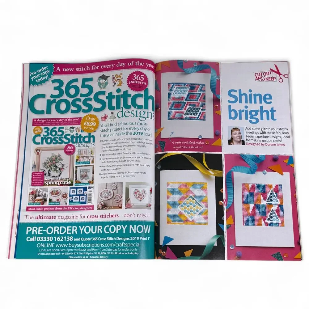 Cross Stitch Crazy Magazine Craft Stitching Patterns Printed in UK 2018